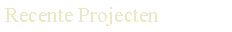 Text Box: Recente Projecten